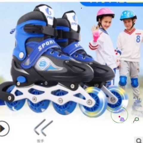 Giày Patin Thể Thao Đa Năng Điều Chỉnh Kích Cỡ cho Trẻ Em và Người Lớn - Tặng Kèm Cánh Bảo Vệ, Nhiều Màu Sắc Thoải Mái Lựa Chọn