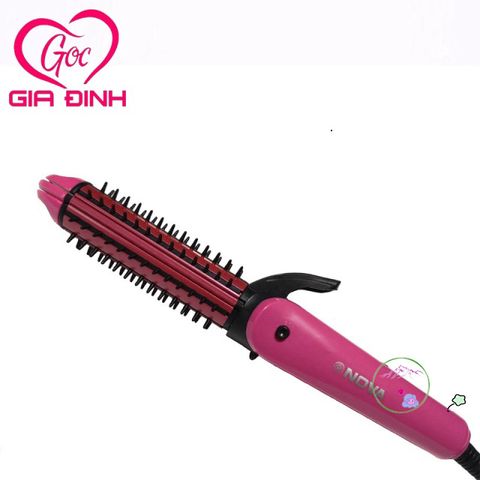 Máy Là Tóc 3 Trong 1 NOVA 8890 - Là Thẳng, Uốn Xoăn, Bấm Xù - Thiết Kế Nhỏ Gọn, An Toàn Cho Tóc, Công Nghệ Nano Bảo Vệ Tóc
