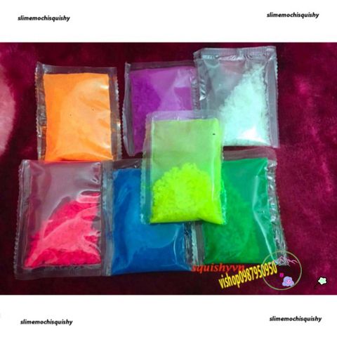 Bột Dạ Quang 10g - Sơn Huỳnh Quang Màu Sắc Tùy Chọn Cho Bodypainting, Vẽ Mặt và Trang Trí Đồ Vật