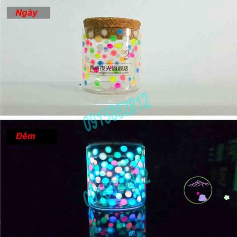 Bột Dạ Quang Hộp 5Gram - Phát Sáng Màu Xanh, Vàng, Hồng Cho Nghệ Thuật và Thủ Công - Đặc Biệt Chống Nước, Dễ Sử Dụng
