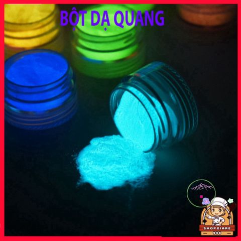 Bột Dạ Quang Nhiều Màu - Phát Sáng Cực Mạnh Dùng Trong Trang Trí và Nghệ Thuật - Lotus Craft Shop