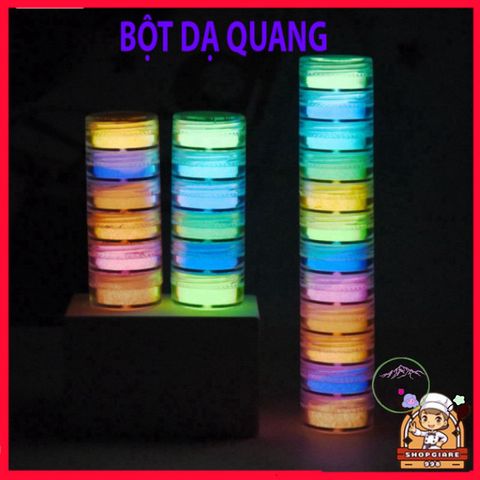 Bột Dạ Quang Nhiều Màu - Phát Sáng Cực Mạnh Dùng Trong Trang Trí và Nghệ Thuật - Lotus Craft Shop