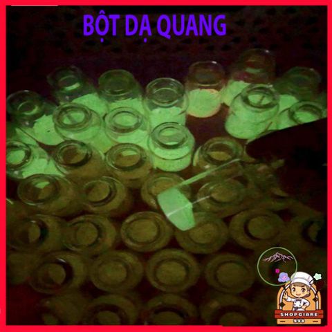 Bột Dạ Quang Phát Sáng 20g - Đa Năng Trộn Sơn Móng, Vẽ Nghệ Thuật - Phát Sáng Đêm, Dễ Dàng Sử Dụng