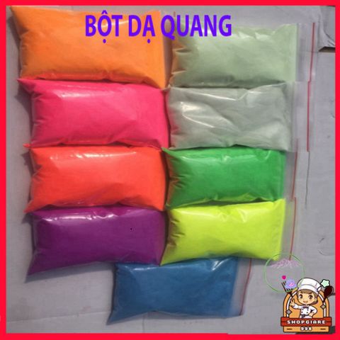 Bột Dạ Quang Phát Sáng Trong Đêm - Bột Huỳnh Quang Pha Chế Tạo Hiệu Ứng Ánh Sáng 50g & 100g Cho Nghệ Thuật DIY
