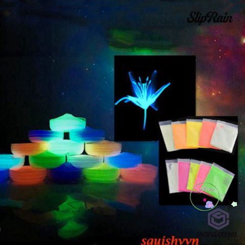 Bột Dạ Quang 10gr - Hạt Dạ Quang Trang Trí Tiểu Cảnh, Terrarium, DIY Tỏa Sáng Trong Bóng Tối, Phát Sáng 2-3 Giờ