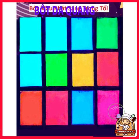 Bột Dạ Quang Mịn 10g Phát Sáng Trong Bóng Tối - Chọn Màu Huỳnh Quang Dùng Cho Mọi Dịp Trang Trí Nội Thất Và Ngoại Thất