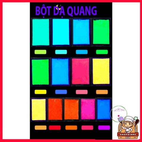 Bột Dạ Quang Mịn 10g Phát Sáng Trong Bóng Tối - Chọn Màu Huỳnh Quang Dùng Cho Mọi Dịp Trang Trí Nội Thất Và Ngoại Thất