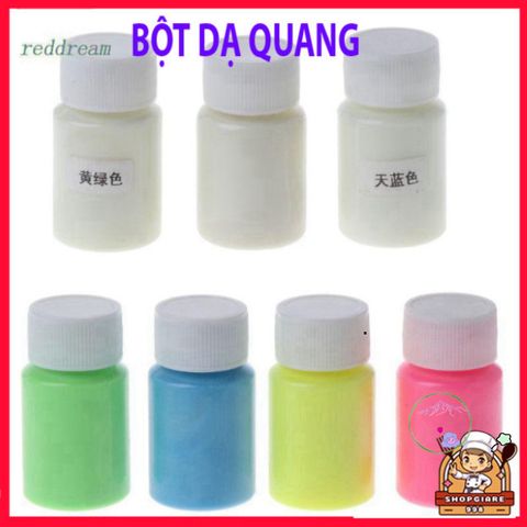 Bột Dạ Quang Sơn Móng Tay DIY - Phát Sáng Trong Bóng Tối, An Toàn Cho Da, 8 Màu Sắc Sáng Tạo Nghệ Thuật Móng Tay