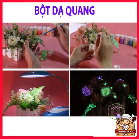 Bột Dạ Quang Sơn Móng Tay DIY - Phát Sáng Trong Bóng Tối, An Toàn Cho Da, 8 Màu Sắc Sáng Tạo Nghệ Thuật Móng Tay