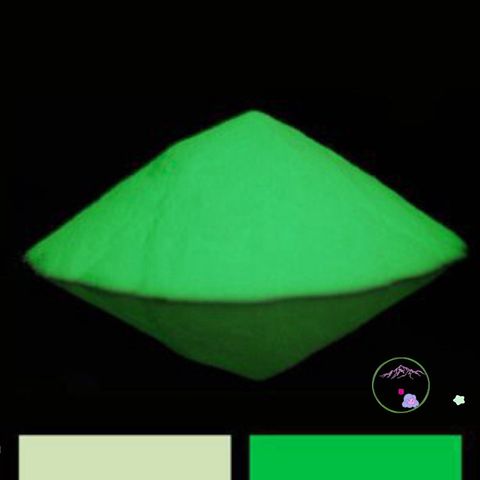 Bột Dạ Quang Phát Sáng Trang Trí 20 Gram Màu Xanh Lục - Pha Sơn Bóng, Dễ Sử Dụng, Chịu Ánh Sáng Tốt, Thời Gian Phát Sáng Lâu Dài