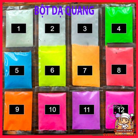 Bột Dạ Quang Mịn 10gr - Chất Tô Điểm Sa Bàn, Tiểu Cảnh, Epoxy DIY Phát Sáng Mạnh Trong Bóng Tối - Trang Trí Sáng Tạo Mới Lạ