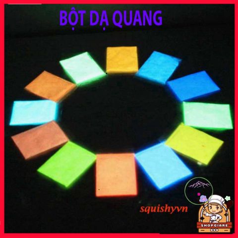 Bột Dạ Quang Mịn 10gr - Chất Tô Điểm Sa Bàn, Tiểu Cảnh, Epoxy DIY Phát Sáng Mạnh Trong Bóng Tối - Trang Trí Sáng Tạo Mới Lạ