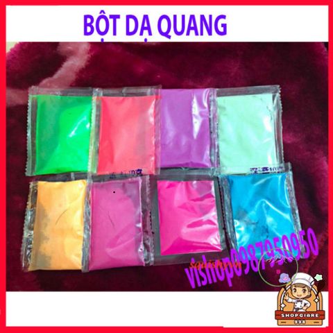 Bột Dạ Quang Mịn 10gr - Chất Tô Điểm Sa Bàn, Tiểu Cảnh, Epoxy DIY Phát Sáng Mạnh Trong Bóng Tối - Trang Trí Sáng Tạo Mới Lạ