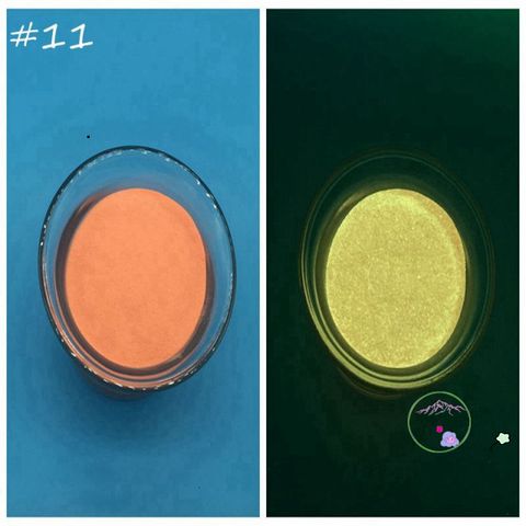 Bột Dạ Quang Phát Sáng 20 Gram Màu Cam - Chất Trang Trí Epoxy Kháng Vàng, Sử Dụng Dễ Dàng cho Nghệ Thuật DIY