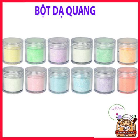 Bột Dạ Quang 10G Trường Thịnh - Phát Sáng Màu Các Màu Xanh, Vàng, Hồng, Tím, Dùng Trong Nghệ Thuật và Trang Trí