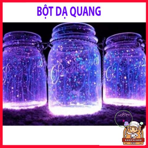 Bột Dạ Quang 10G Trường Thịnh - Phát Sáng Màu Các Màu Xanh, Vàng, Hồng, Tím, Dùng Trong Nghệ Thuật và Trang Trí