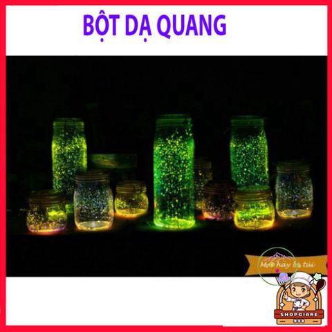 Bột Dạ Quang 10G Trường Thịnh - Phát Sáng Màu Các Màu Xanh, Vàng, Hồng, Tím, Dùng Trong Nghệ Thuật và Trang Trí