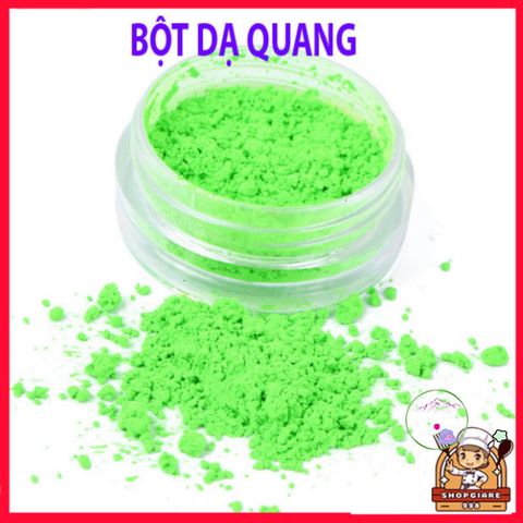 Bột dạ quang phát sáng 5gr - Pha nhựa epoxy resin và trang trí nội thất, ứng dụng trong TQ thuật, màu sắc sặc sỡ, phát sáng lâu.