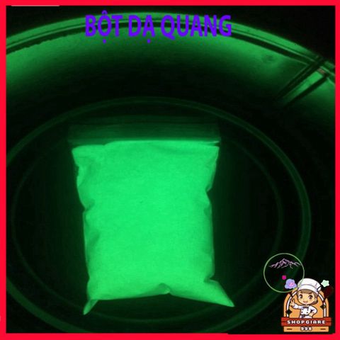 Bột Dạ Quang 50 Gram Phát Sáng Trong Đêm - Nguyên Liệu Tạo Động Nghệ Thuật, An Toàn, Dễ Dàng Sử Dụng