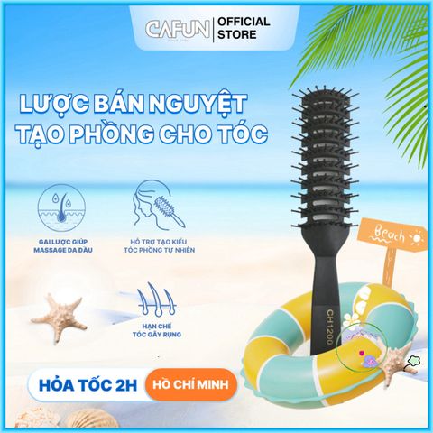 Lược Bán Nguyệt Chaoba CH1200 - Lược Sấy Tạo Kiểu Tóc Đa Năng, Phồng Tóc Dễ Dàng, Phụ Kiện Chăm Sóc Tóc Cao Cấp