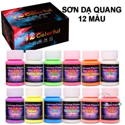 Sơn Dạ Quang Gốc Nước 20g - Sơn Phát Sáng Trong Nghệ Thuật, Hội Hoạ Thủ Công, Nhiều Màu Tùy Chọn, Trang Trí Độc Đáo