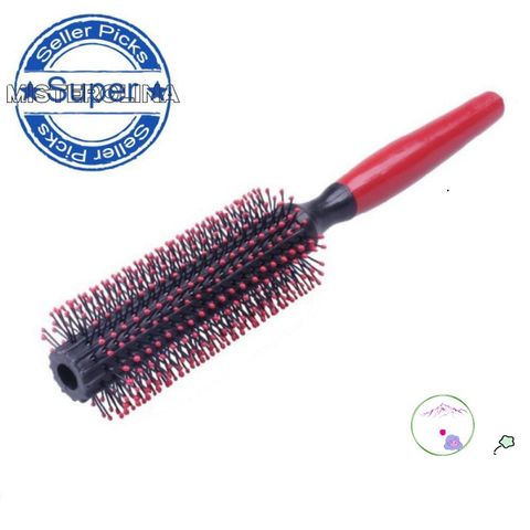 Lược Uốn Tóc Hình Tròn Misterolina - Công Cụ Tạo Kiểu Tóc Tiện Dụng, Chất Lượng Cao, Chăm Sóc Tóc Mát-Xa Da Đầu