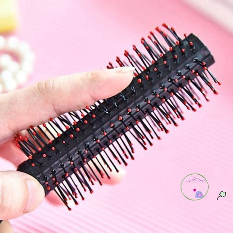 Lược Uốn Tóc Hình Tròn Misterolina - Công Cụ Tạo Kiểu Tóc Tiện Dụng, Chất Lượng Cao, Chăm Sóc Tóc Mát-Xa Da Đầu