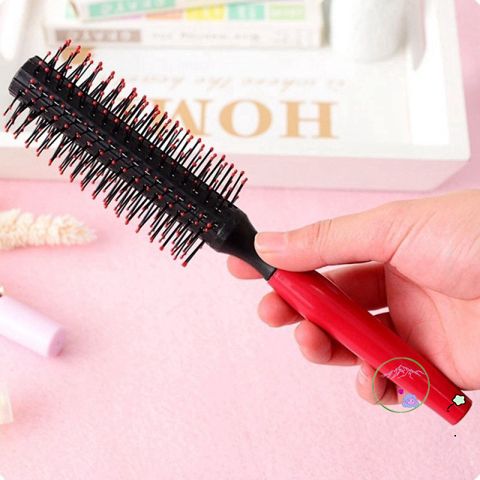 Lược Uốn Tóc Hình Tròn Misterolina - Công Cụ Tạo Kiểu Tóc Tiện Dụng, Chất Lượng Cao, Chăm Sóc Tóc Mát-Xa Da Đầu