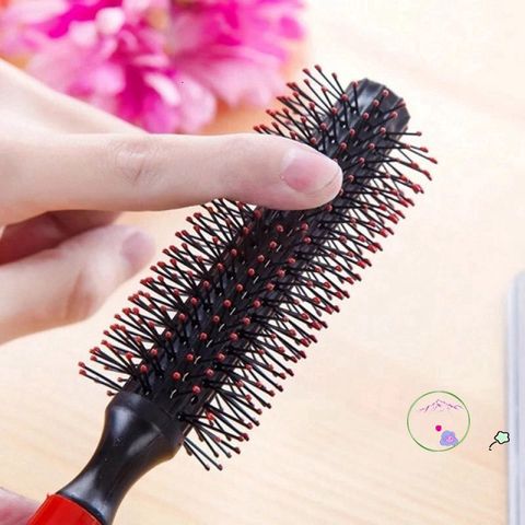 Lược Uốn Tóc Hình Tròn Misterolina - Công Cụ Tạo Kiểu Tóc Tiện Dụng, Chất Lượng Cao, Chăm Sóc Tóc Mát-Xa Da Đầu