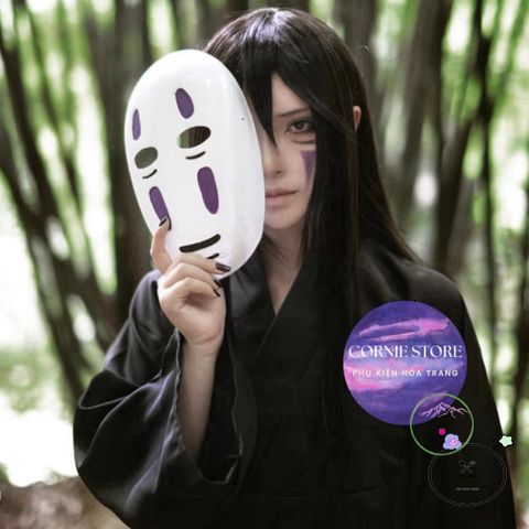 Mặt Nạ Vô Diện Cosplay Anime - Đồ Trang Trí Halloween Độc Đáo Tại Cornie.Store - Chất Liệu Nhựa, Nhiều Màu Sắc