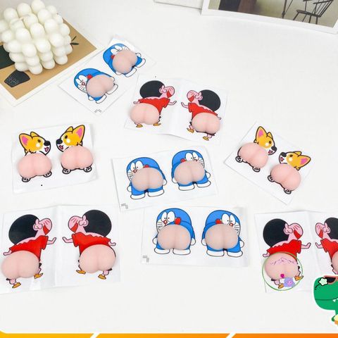 Decal 3D Hình Mông Đào Dễ Thương - Dán Bảo Vệ Mũ Bảo Hiểm, Xe, Điện Thoại Chống Va Đập, Cute & Cá Tính
