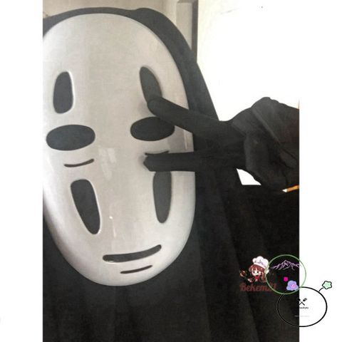 Bộ Trang Phục Hóa Trang Vô Diện Kaonashi - Áo Choàng Đen, Mặt Nạ Bí Ẩn & Găng Tay - Cosplay Anime Spirited Away Cho Người Lớn & Trẻ Em
