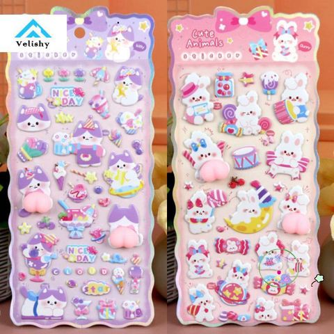 Decal 3D Chó Mèo Dễ Thương Velishy - Trang Trí Điện Thoại & Laptop Sáng Tạo, Quà Tặng Hoàn Hảo cho Fans Thú Cưng