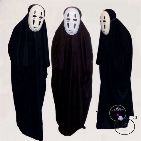 Bộ Trang Phục Vô Diện Halloween - Hóa Trang Bí Ẩn với Găng Tay và Mặt Nạ Độc Đáo cho Tiệc Hóa Trang