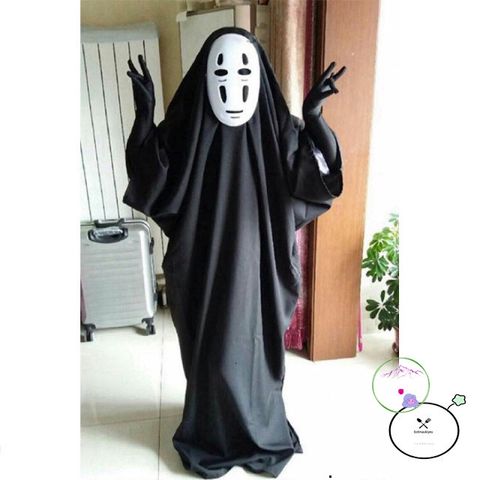 Bộ Trang Phục Vô Diện Halloween - Hóa Trang Bí Ẩn với Găng Tay và Mặt Nạ Độc Đáo cho Tiệc Hóa Trang