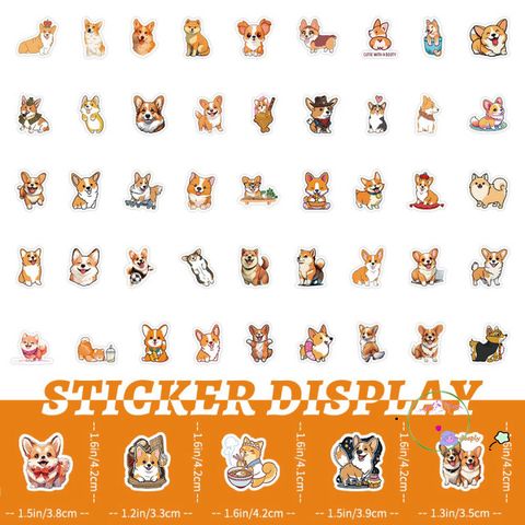 Bộ Sticker Chó Corgi Mông Bự Cute - Chống Nước, Đa Dạng 5/20/40/100 Cái, Hoàn Hảo Dán Laptop, Mũ Bảo Hiểm, Vali