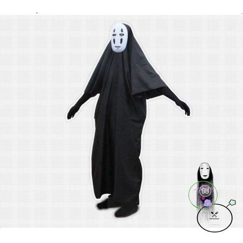 Bộ Đồ Hóa Trang Ma Vô Diện Kaonashi - Trang Phục Cosplay Huyền Bí từ Hayao Miyazaki cho Trẻ Em và Người Lớn - Giá Tốt Nhất!
