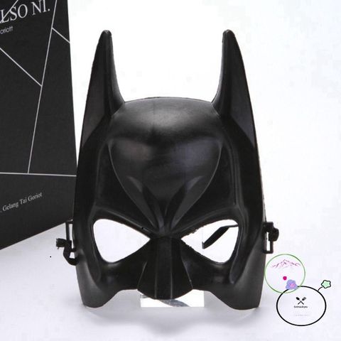 Khẩu Trang Halloween Bat Man - Mặt Nạ Hóa Trang Đen Unisex Dành Cho Bữa Tiệc & Cosplay - Đạo Cụ Siêu Ngầu 2Lip