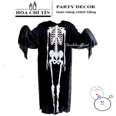 Áo Choàng Tử Thần với Mặt Nạ và Găng Tay - Đồ Hóa Trang Halloween cho Người Lớn và Trẻ Em, Phụ Kiện Tiệc Tùng Chất Lượng