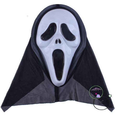 Áo Hoodie Scream Ma Quái Kèm Mặt Nạ Đen - Phụ Kiện Halloween Độc Đáo Cho Fans Kinh Dị