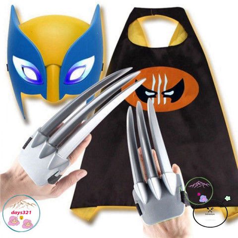 Bộ Đồ Hóa Trang Người Sói - Mặt Nạ, Áo Choàng & Móng Vuốt Cho Bé - Quà Tặng Độc Đáo Cho Fans Siêu Anh Hùng