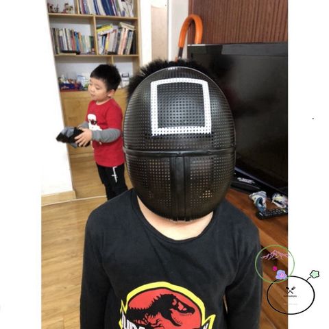 Mặt Nạ Squid Game - Đồ Trang Trí Halloween và Trung Thu - Mặt Nạ Cosplay An Toàn, Thoải Mái cho Bé và Người Lớn