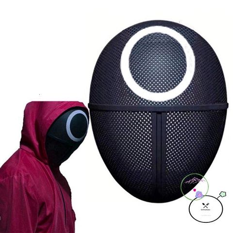 Mặt Nạ Squid Game - Đồ Trang Trí Halloween và Trung Thu - Mặt Nạ Cosplay An Toàn, Thoải Mái cho Bé và Người Lớn