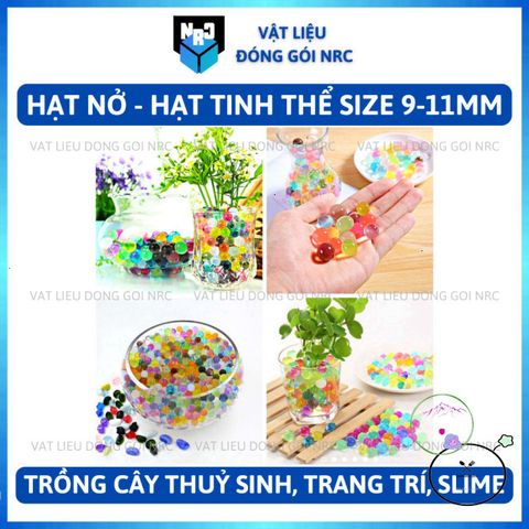 Hạt Nở Tinh Thể 1KG - Kích Thước 9-11mm, Lựa Chọn Hoàn Hảo Cho Cây Thủy Sinh, Trang Trí Hoa, Làm Slime, Màu Sắc Sống Động
