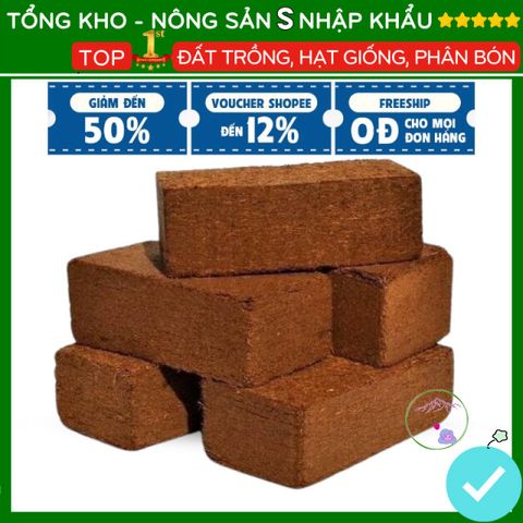 Viên Đất Nén Xơ Dừa Hữu Cơ - Giá Thể Phát Triển Cây Trồng Sạch Khuẩn - Dinh Dưỡng An Toàn, Dễ Sử Dụng