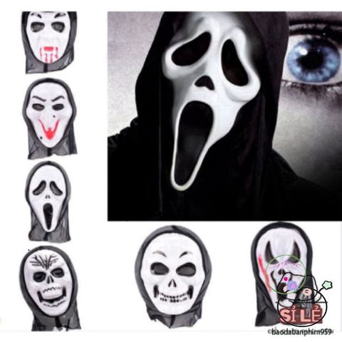 Bộ Trang Phục Halloween - Áo Choàng Thần Chết, Mặt Nạ Độc Đáo & Lưỡi Hái Bí Ẩn cho Tiệc Hóa Trang Bùng Nổ