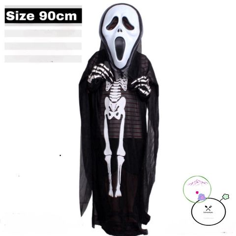 Bộ Phụ Kiện Halloween Thần Chết - Áo Choàng, Mặt Nạ, Găng Tay & Lưỡi Hái Dành Cho Bé Và Người Lớn - Trang Phục Hóa Trang Ma Quái