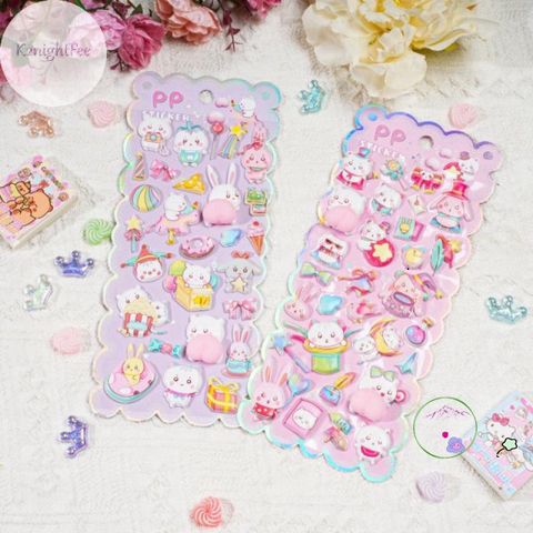 Miếng Dán 3D Hoạt Hình Động Vật K2nightFee - Trang Trí Điện Thoại & Văn Phòng Đáng Yêu, Giảm Căng Thẳng, Chất Liệu Cao Cấp