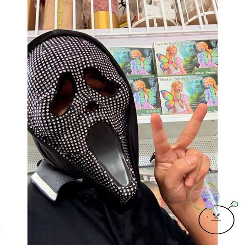 Bộ đồ hóa trang Scream Halloween - Áo choàng đen và mũ trùm đầu, Huyền bí, Phong cách Cosplay cho Tiệc Halloween