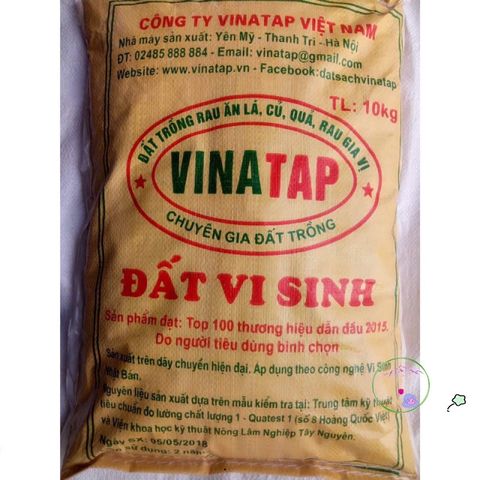 Gói Đất Vi Sinh Vinatap - Đất Hữu Cơ Chất Lượng Cao Cho Cây Trồng, An Toàn Cho Người Sử Dụng